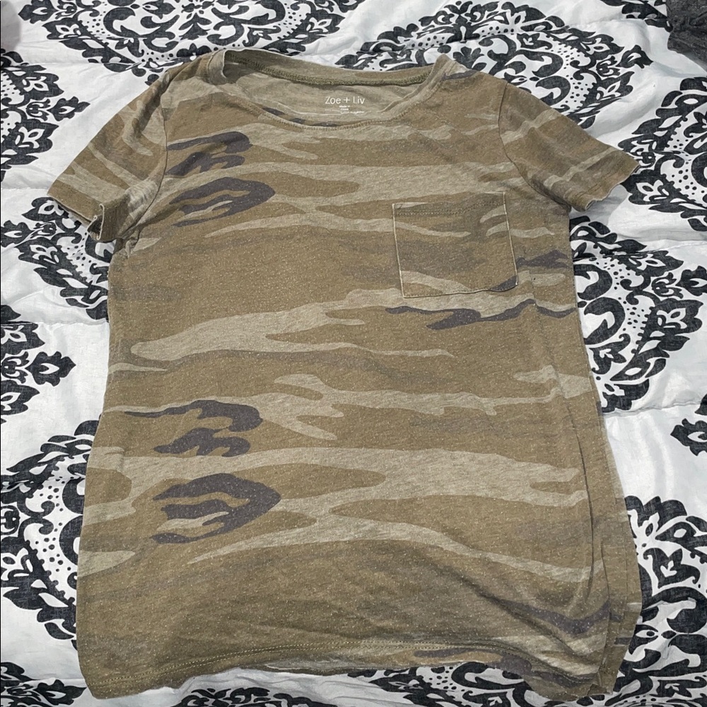 Camouflage T-Shirt with Pocket